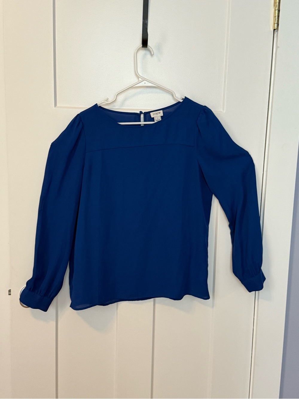 J. Crew Women’s Cobalt Blue Long Sleeve Blouse